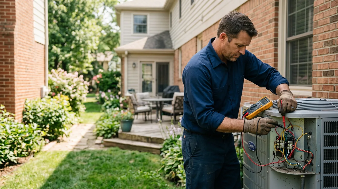 HVAC technician working near Hendricks, WV